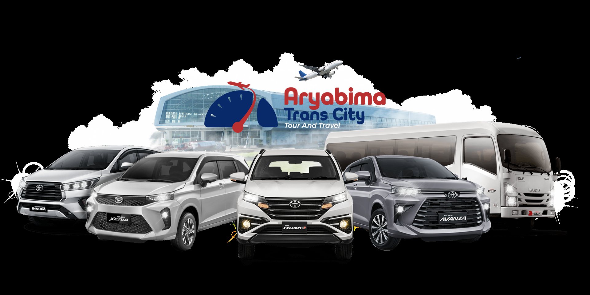 Armada Aryabima Trans City: Innova, Xenia, Rush, Avanza, Hiace, dan Elf